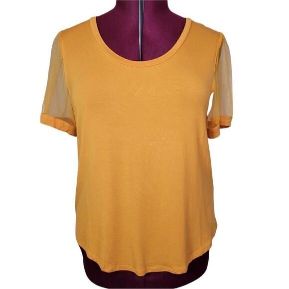 DKNY Sheer Short Sleeves T-Shirt (size L) - Picture 1 of 7
